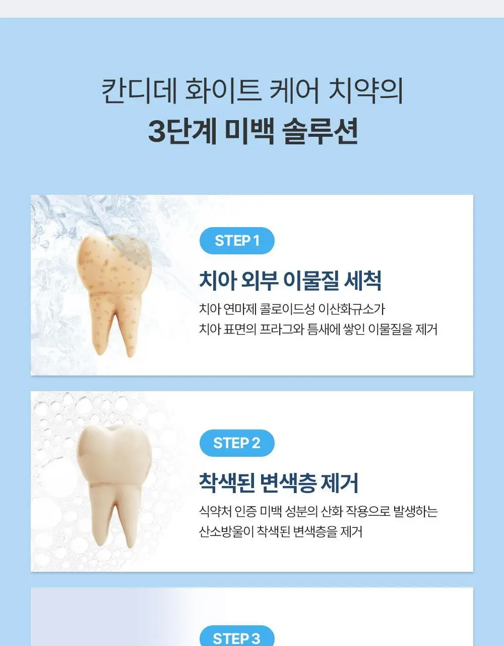 [치아미백] 칸디데 화이트케어 치약 100g 상세페이지 29